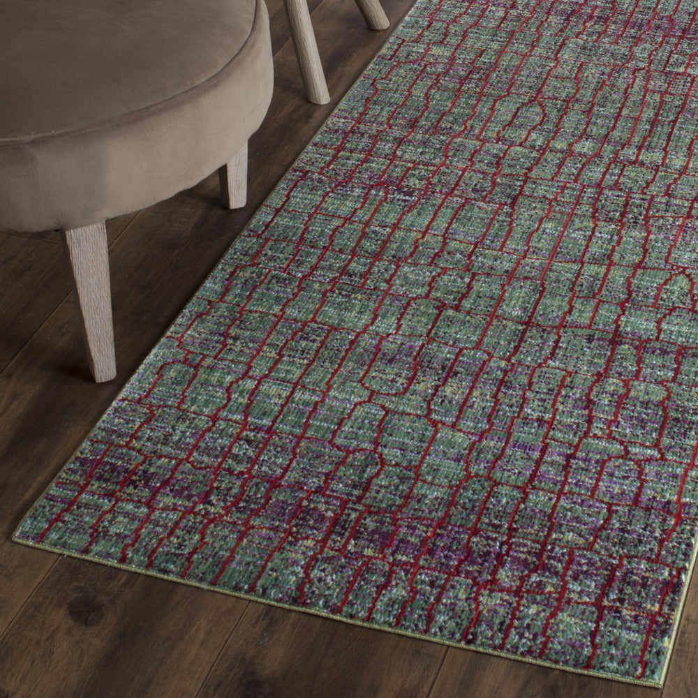 SAFAVIEH Valencia Collection VAL202B Green / Red Rug Image 2