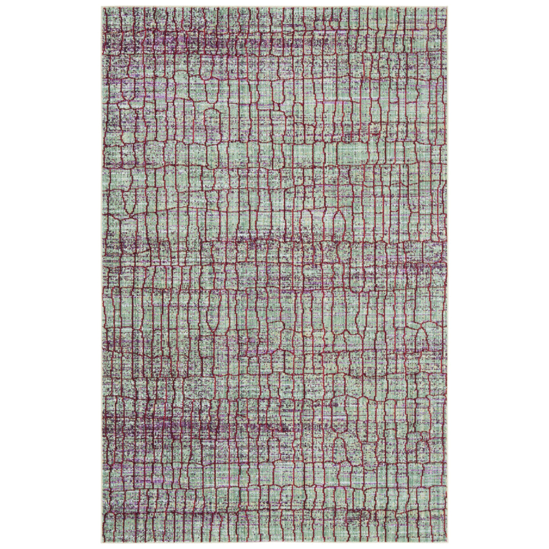 SAFAVIEH Valencia Collection VAL202B Green / Red Rug Image 5