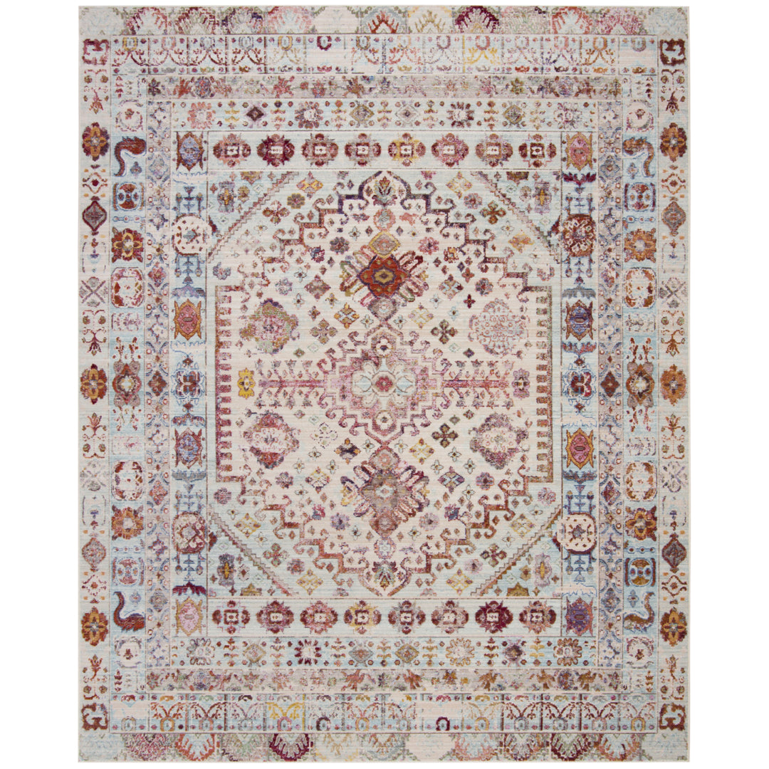 SAFAVIEH Valencia Collection VAL177M Blue / Multi Rug Image 1