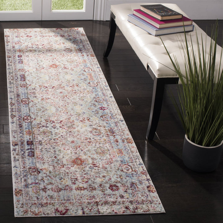 SAFAVIEH Valencia Collection VAL177M Blue / Multi Rug Image 2