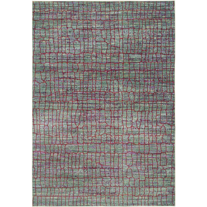 SAFAVIEH Valencia Collection VAL202B Green / Red Rug Image 1