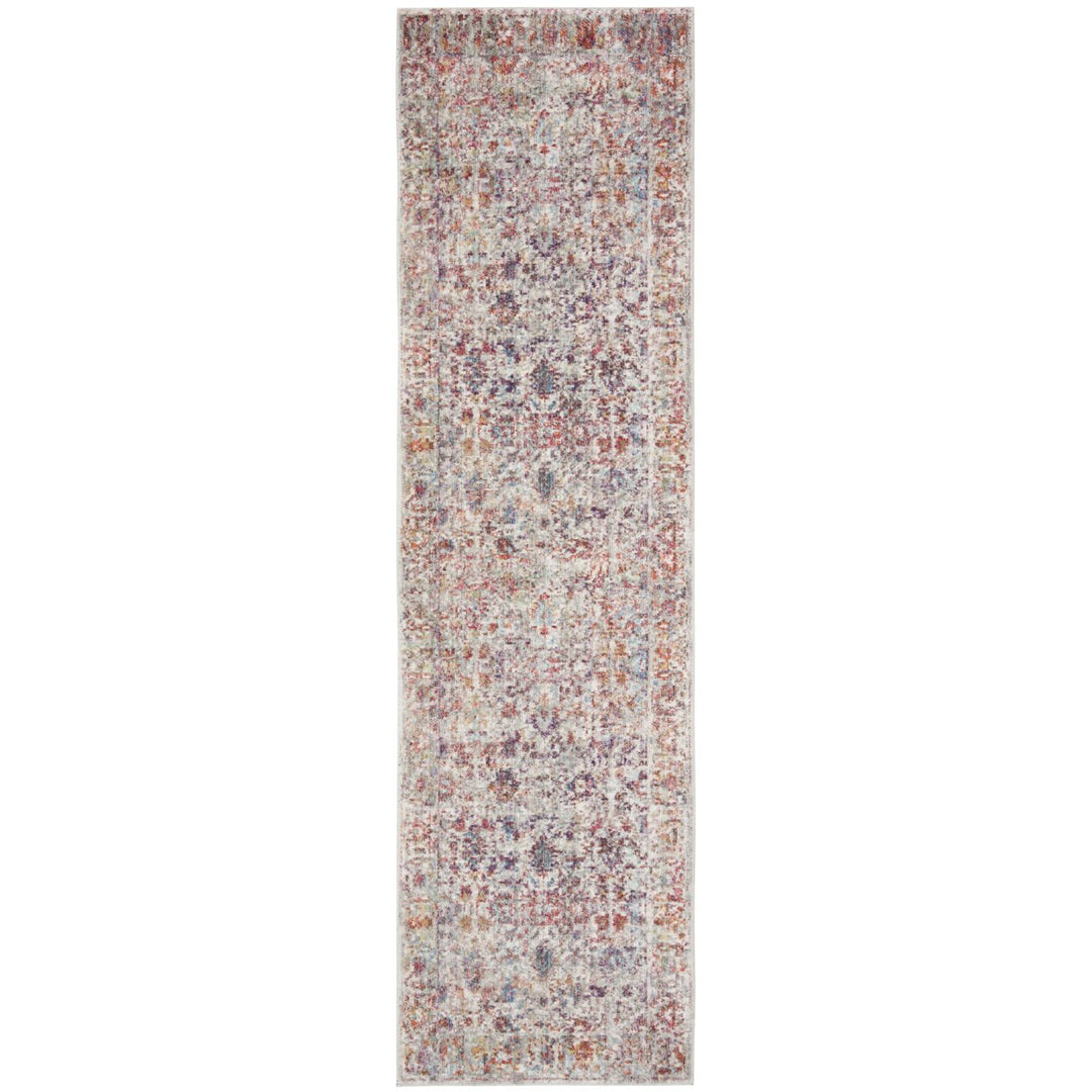 SAFAVIEH Valencia Collection VAL168Q Grey / Red Rug Image 1