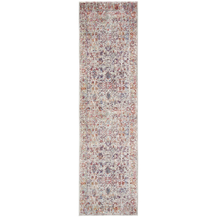 SAFAVIEH Valencia Collection VAL168Q Grey / Red Rug Image 1