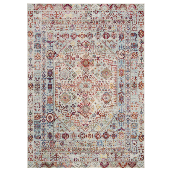 SAFAVIEH Valencia Collection VAL177M Blue / Multi Rug Image 9