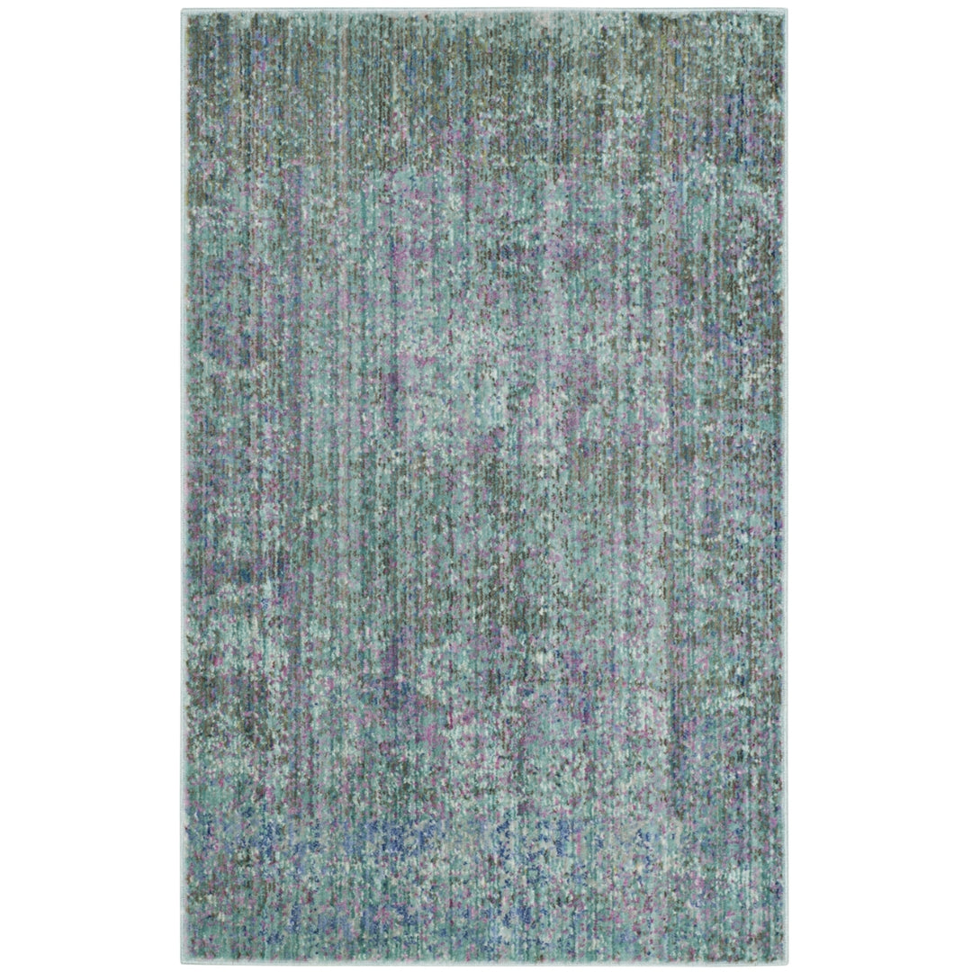 SAFAVIEH Valencia Collection VAL203P Turquoise/Multi Rug Image 2