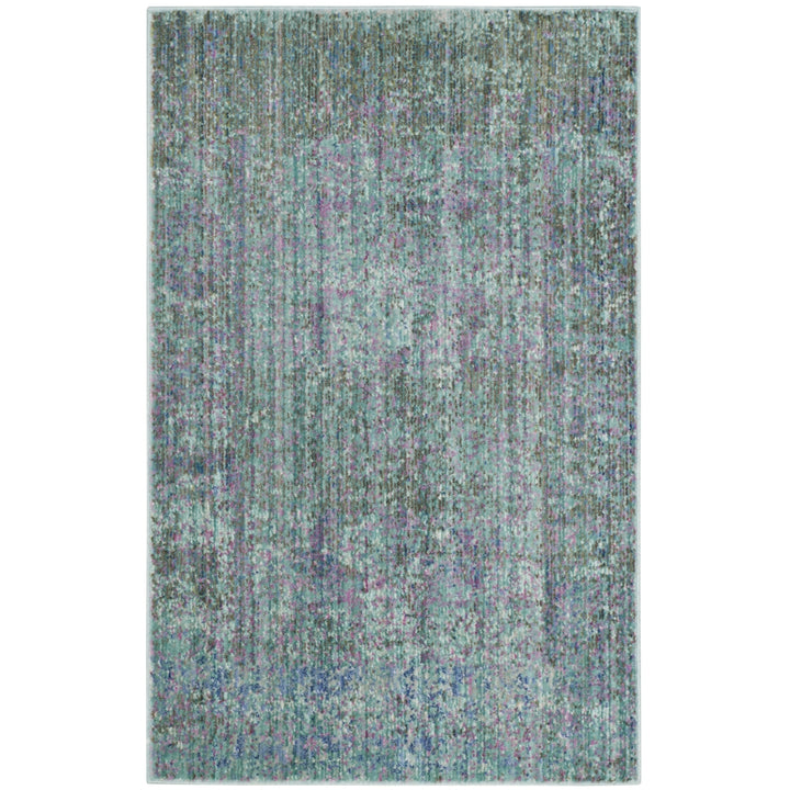 SAFAVIEH Valencia Collection VAL203P Turquoise/Multi Rug Image 2