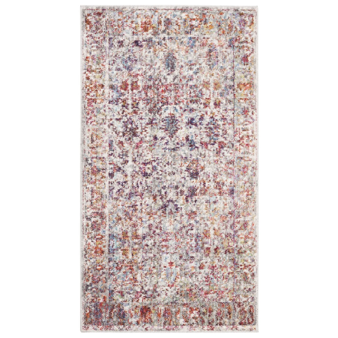 SAFAVIEH Valencia Collection VAL168Q Grey / Red Rug Image 7