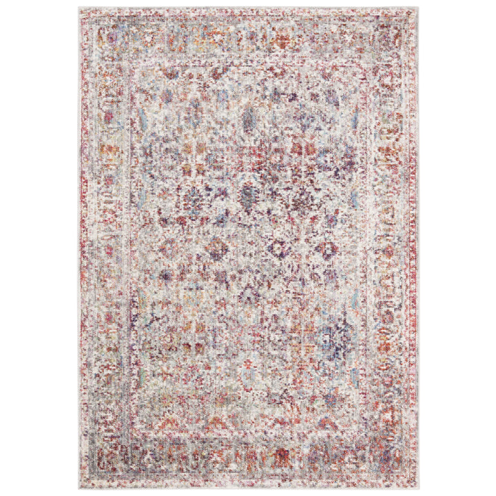 SAFAVIEH Valencia Collection VAL168Q Grey / Red Rug Image 8