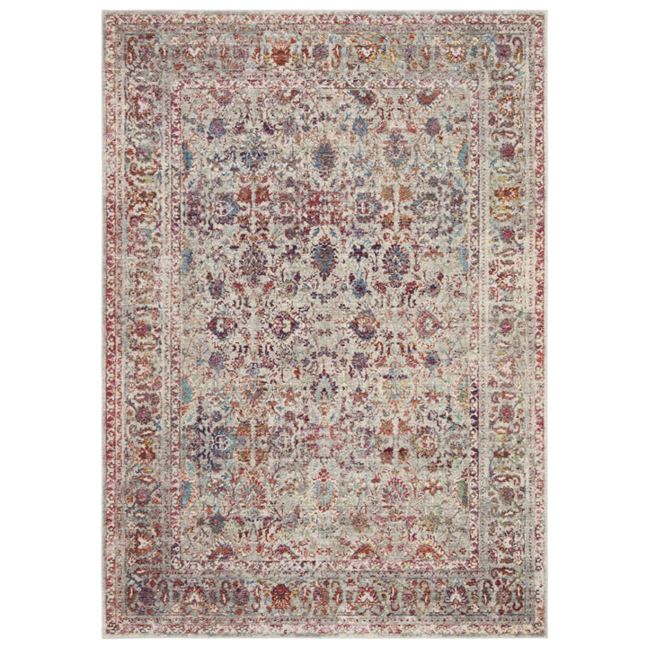 SAFAVIEH Valencia Collection VAL168Q Grey / Red Rug Image 9