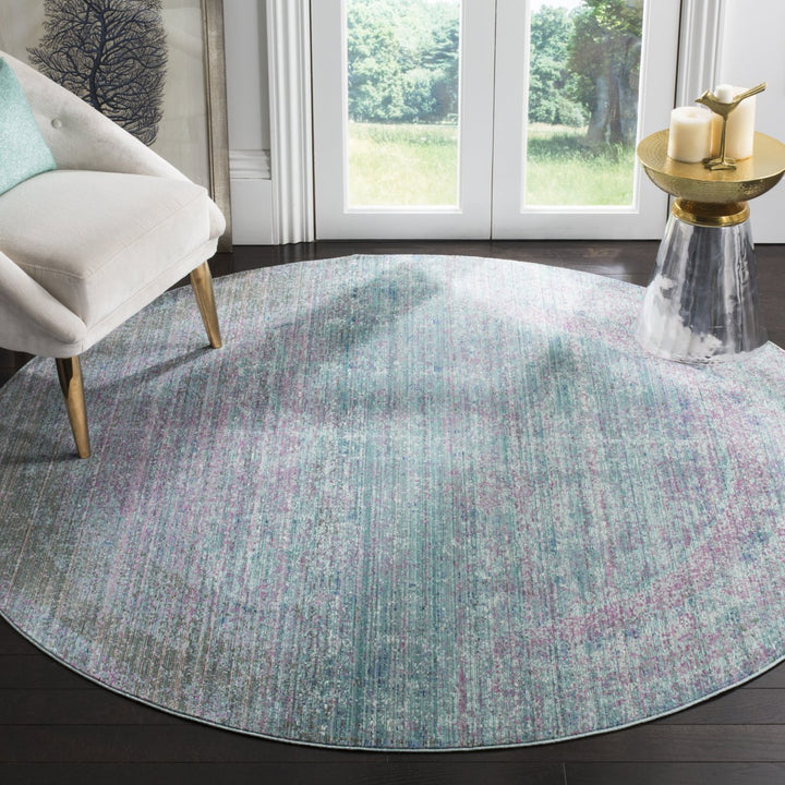 SAFAVIEH Valencia Collection VAL203P Turquoise/Multi Rug Image 9