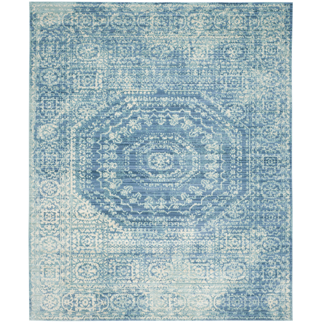 SAFAVIEH Valencia Collection VAL205R Blue / Multi Rug Image 1