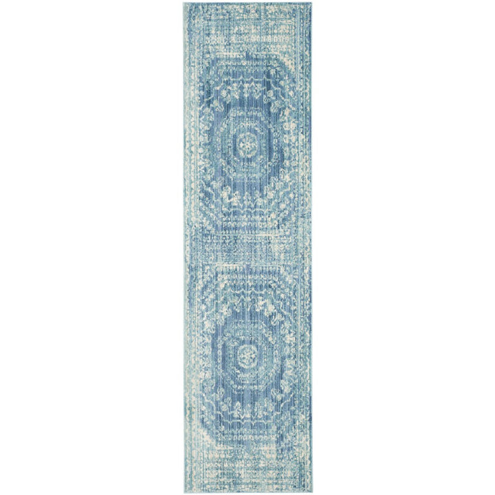 SAFAVIEH Valencia Collection VAL205R Blue / Multi Rug Image 1