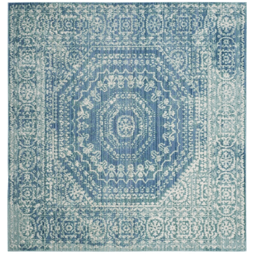 SAFAVIEH Valencia Collection VAL205R Blue / Multi Rug Image 6