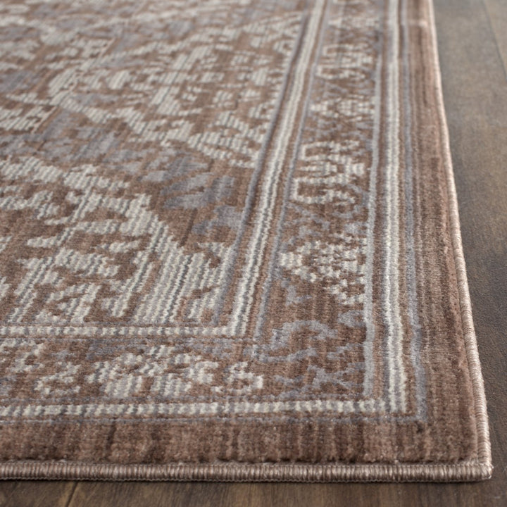 SAFAVIEH Valencia Collection VAL208E Grey / Brown Rug Image 4