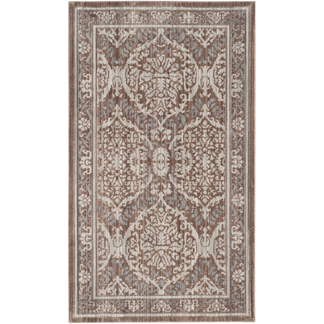 SAFAVIEH Valencia Collection VAL208E Grey / Brown Rug Image 5