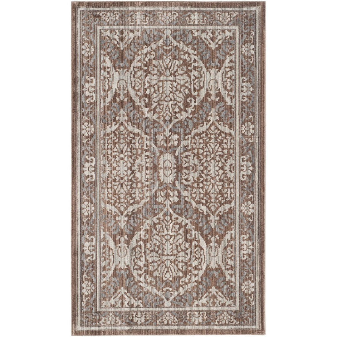 SAFAVIEH Valencia Collection VAL208E Grey / Brown Rug Image 1