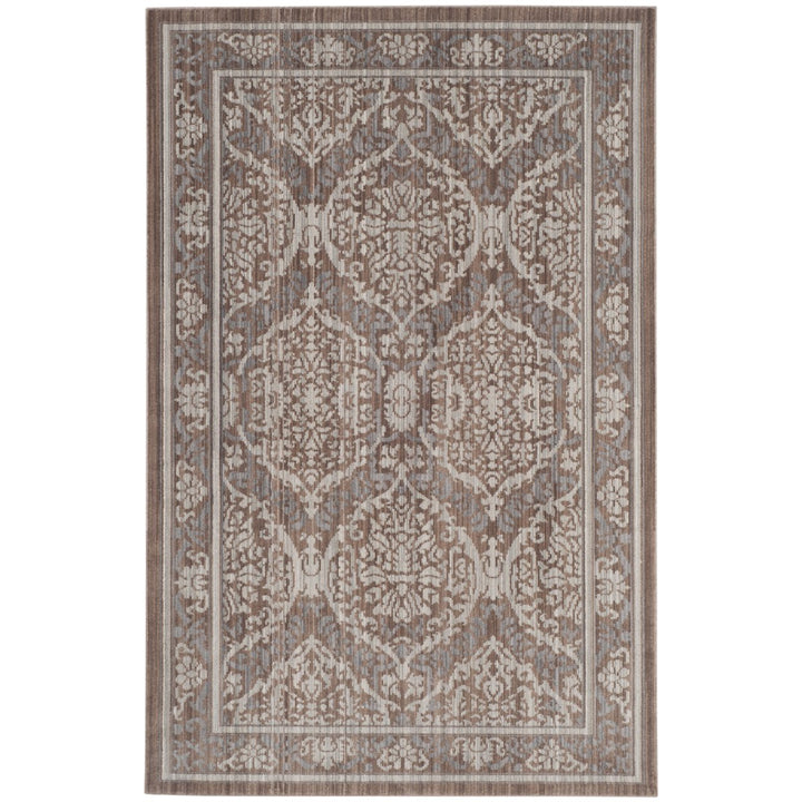 SAFAVIEH Valencia Collection VAL208E Grey / Brown Rug Image 1