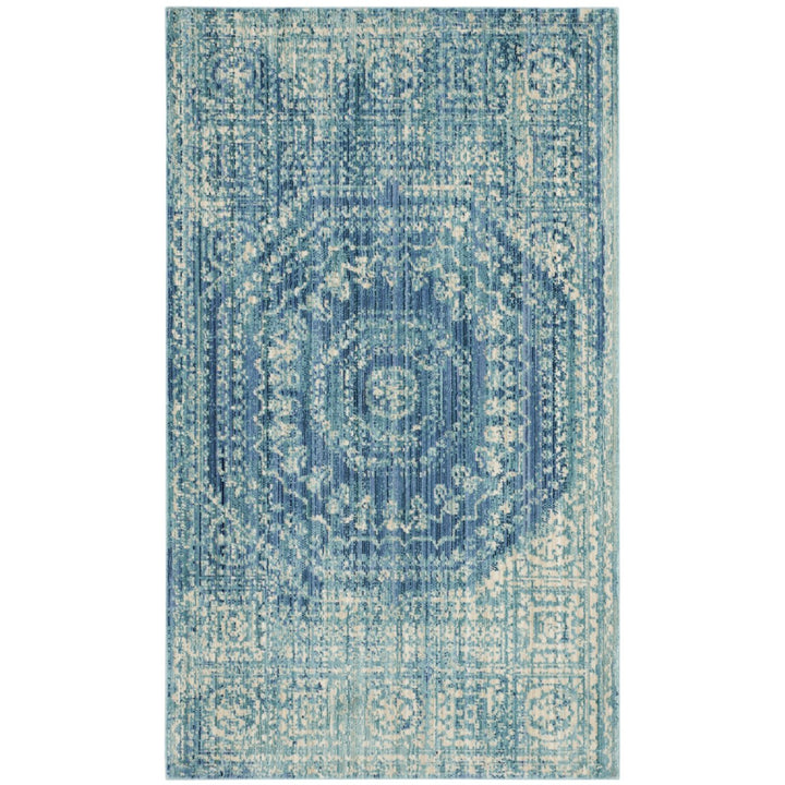 SAFAVIEH Valencia Collection VAL205R Blue / Multi Rug Image 1