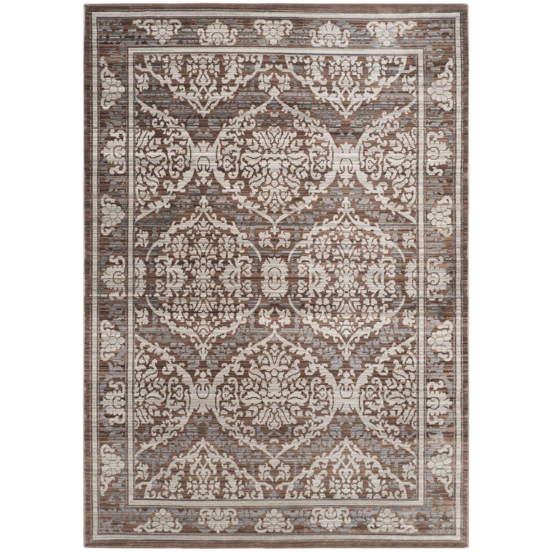 SAFAVIEH Valencia Collection VAL208E Grey / Brown Rug Image 1