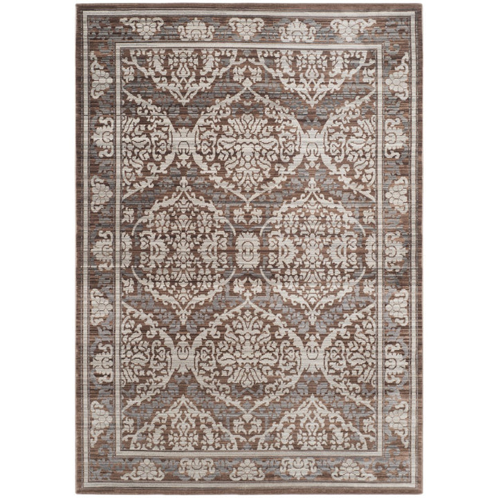 SAFAVIEH Valencia Collection VAL208E Grey / Brown Rug Image 1