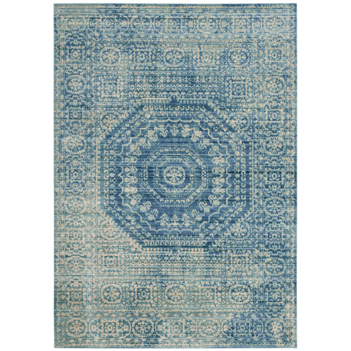 SAFAVIEH Valencia Collection VAL205R Blue / Multi Rug Image 1