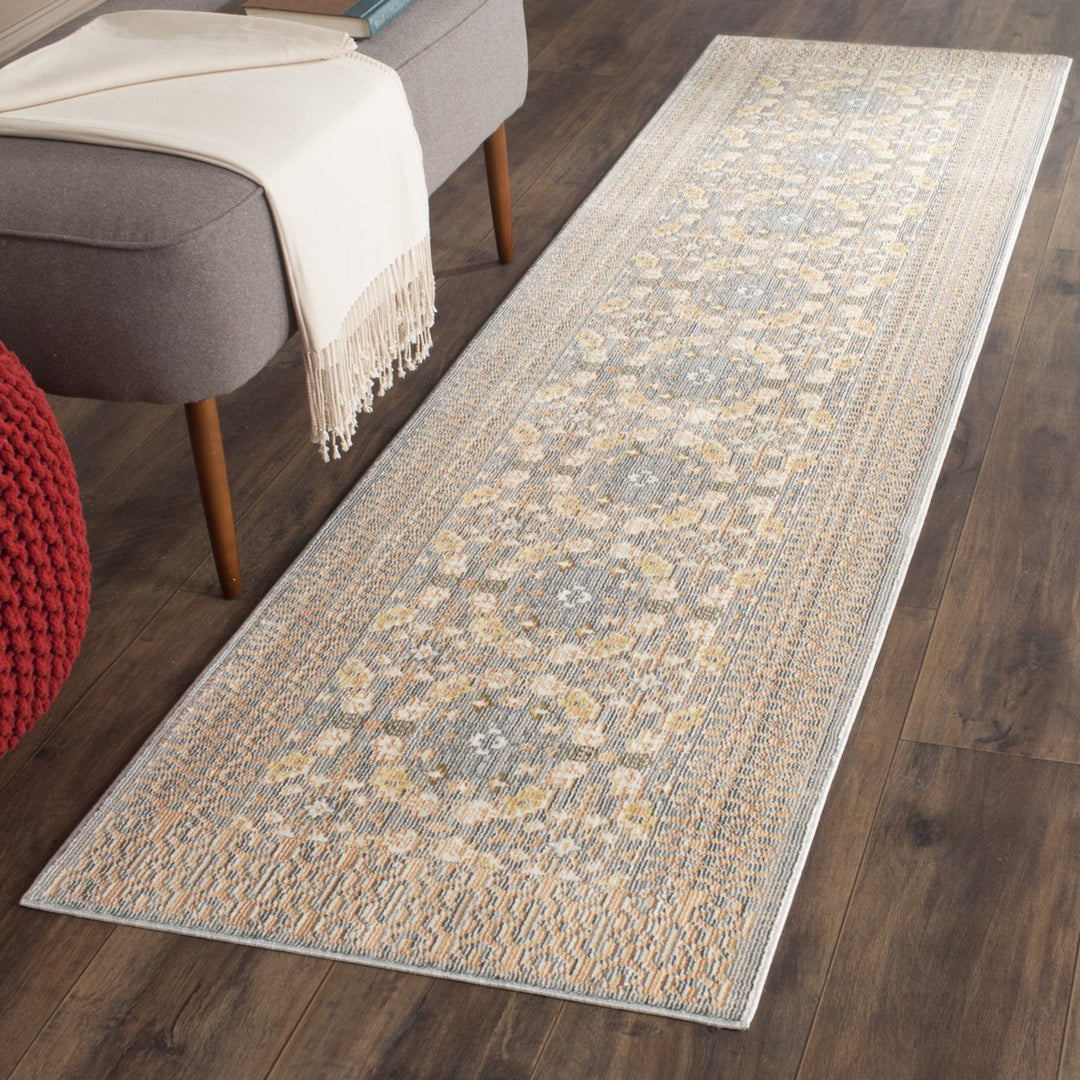 SAFAVIEH Valencia VAL210F Light Grey / Multi Rug Image 2