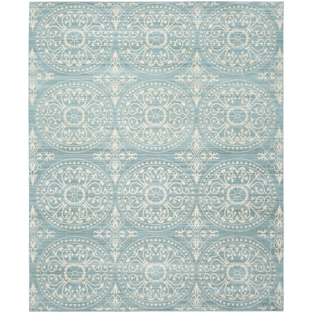 SAFAVIEH Valencia Collection VAL214G Alpine / Cream Rug Image 1