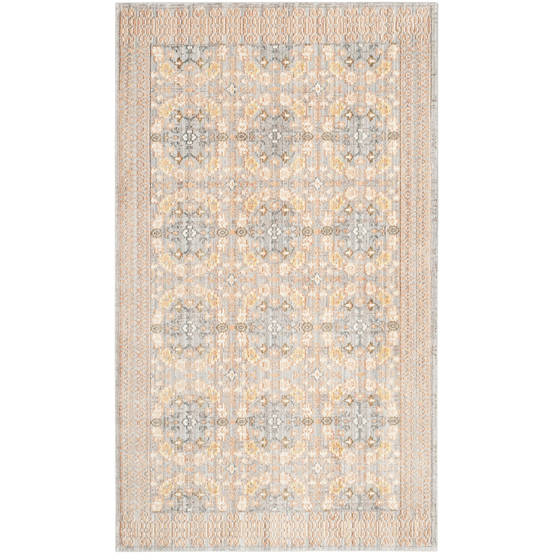 SAFAVIEH Valencia VAL210F Light Grey / Multi Rug Image 5