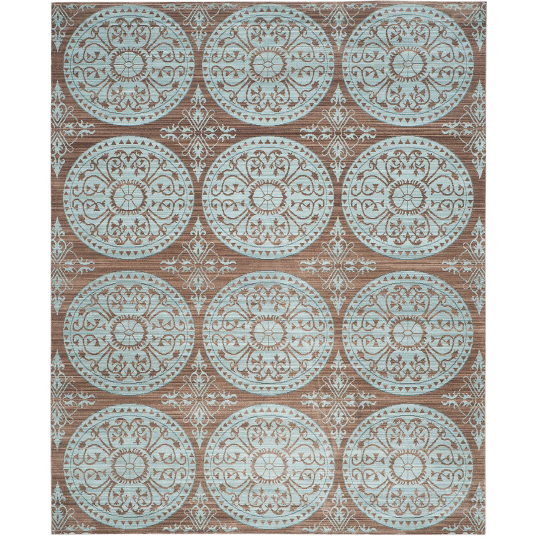 SAFAVIEH Valencia Collection VAL214H Brown / Alpine Rug Image 1