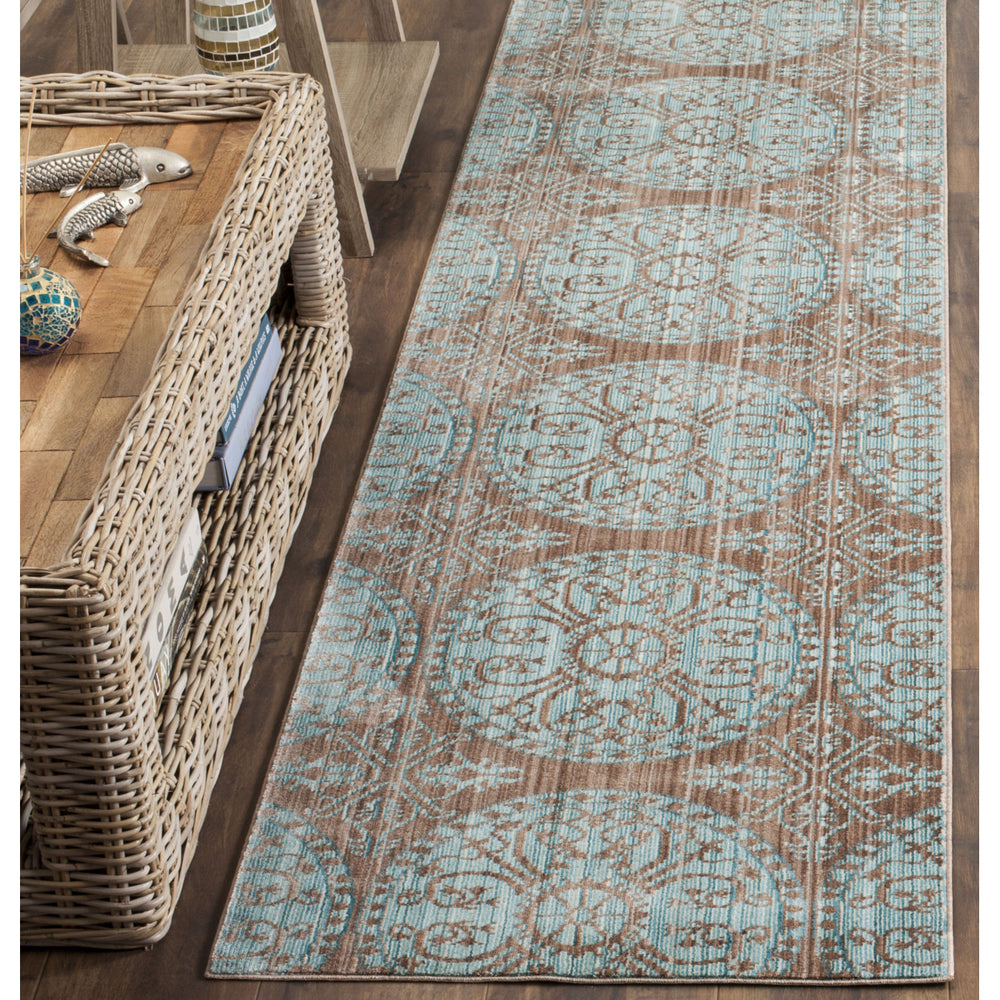 SAFAVIEH Valencia Collection VAL214H Brown / Alpine Rug Image 2