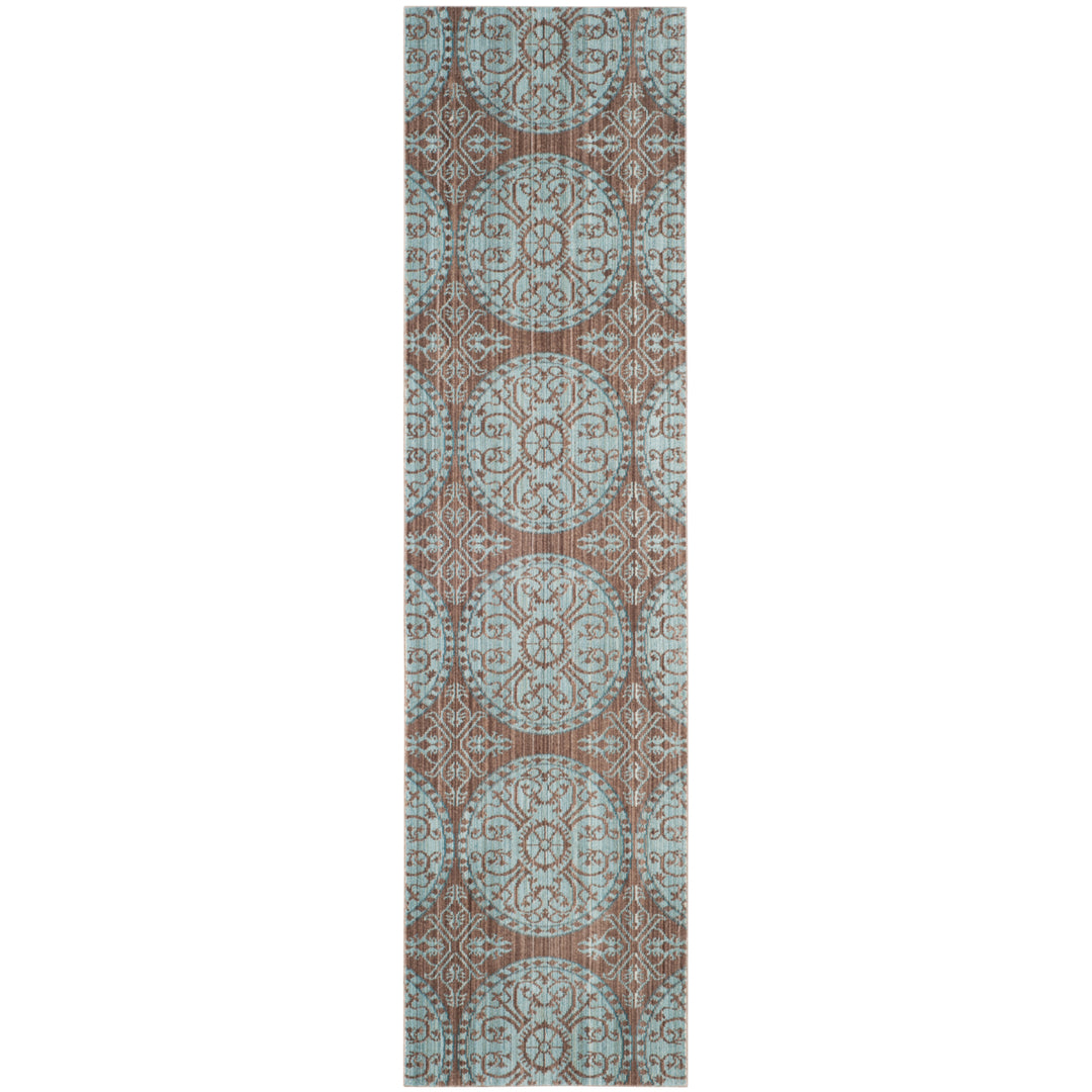 SAFAVIEH Valencia Collection VAL214H Brown / Alpine Rug Image 3