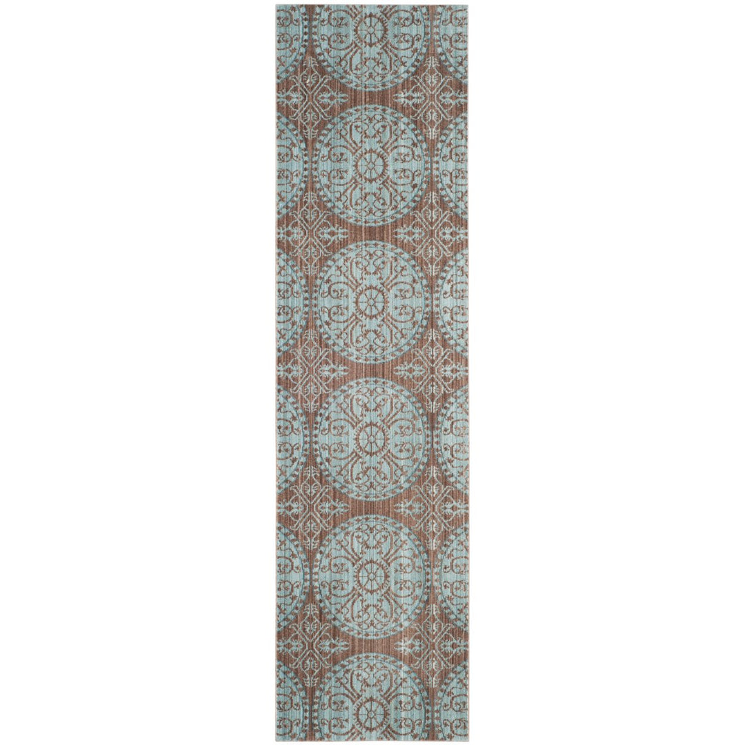 SAFAVIEH Valencia Collection VAL214H Brown / Alpine Rug Image 1