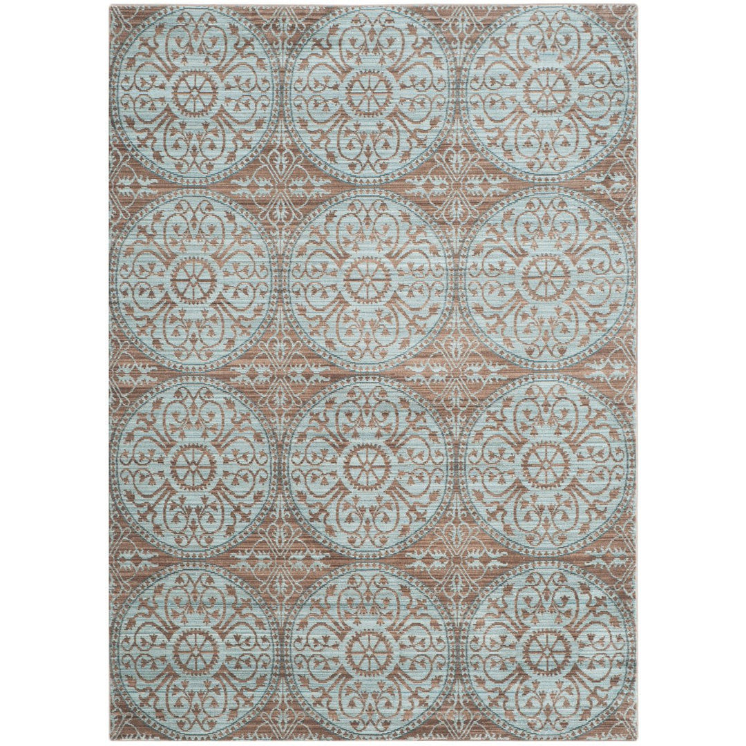 SAFAVIEH Valencia Collection VAL214H Brown / Alpine Rug Image 1