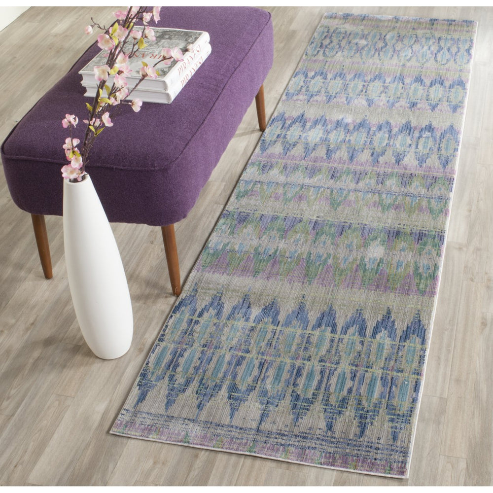 SAFAVIEH Valencia Collection VAL220M Purple / Multi Rug Image 2