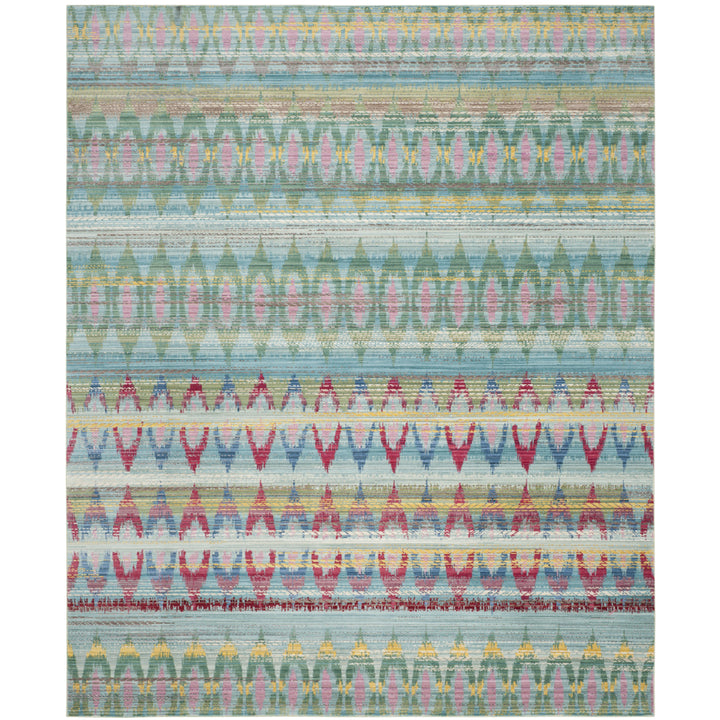 SAFAVIEH Valencia VAL220L Light Blue / Multi Rug Image 1