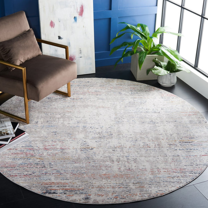 SAFAVIEH Valencia Collection VAL406G Grey / Blue Rug Image 2