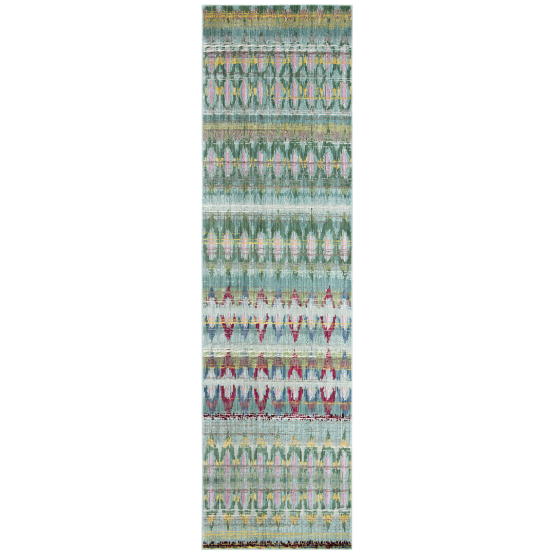 SAFAVIEH Valencia VAL220L Light Blue / Multi Rug Image 3