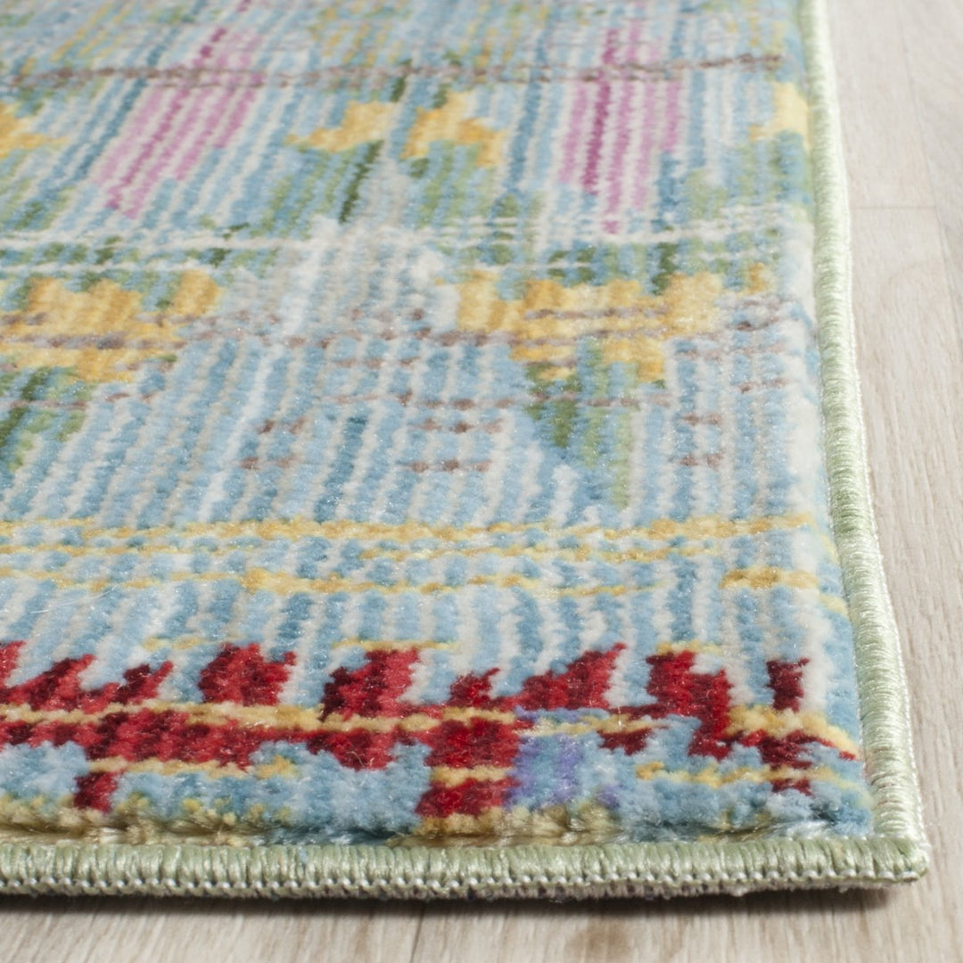 SAFAVIEH Valencia VAL220L Light Blue / Multi Rug Image 4