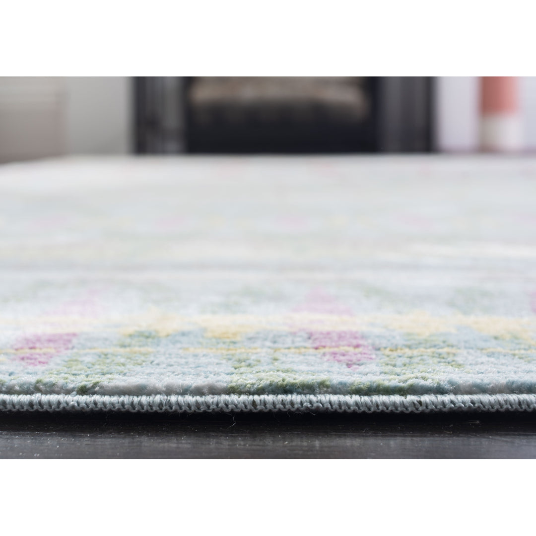 SAFAVIEH Valencia VAL220L Light Blue / Multi Rug Image 5