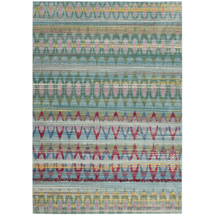 SAFAVIEH Valencia VAL220L Light Blue / Multi Rug Image 1