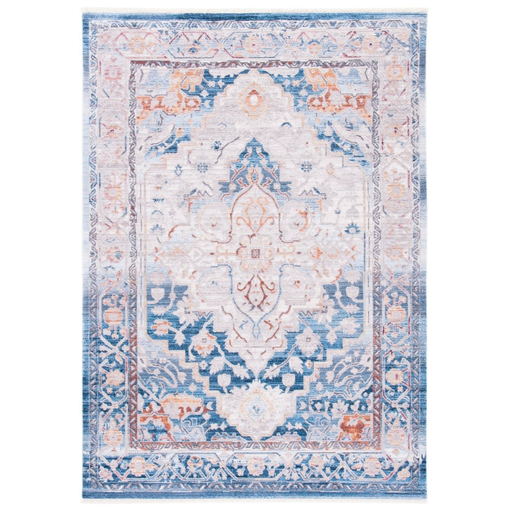 SAFAVIEH Valencia Collection VAL490M Blue / Gold Rug Image 1