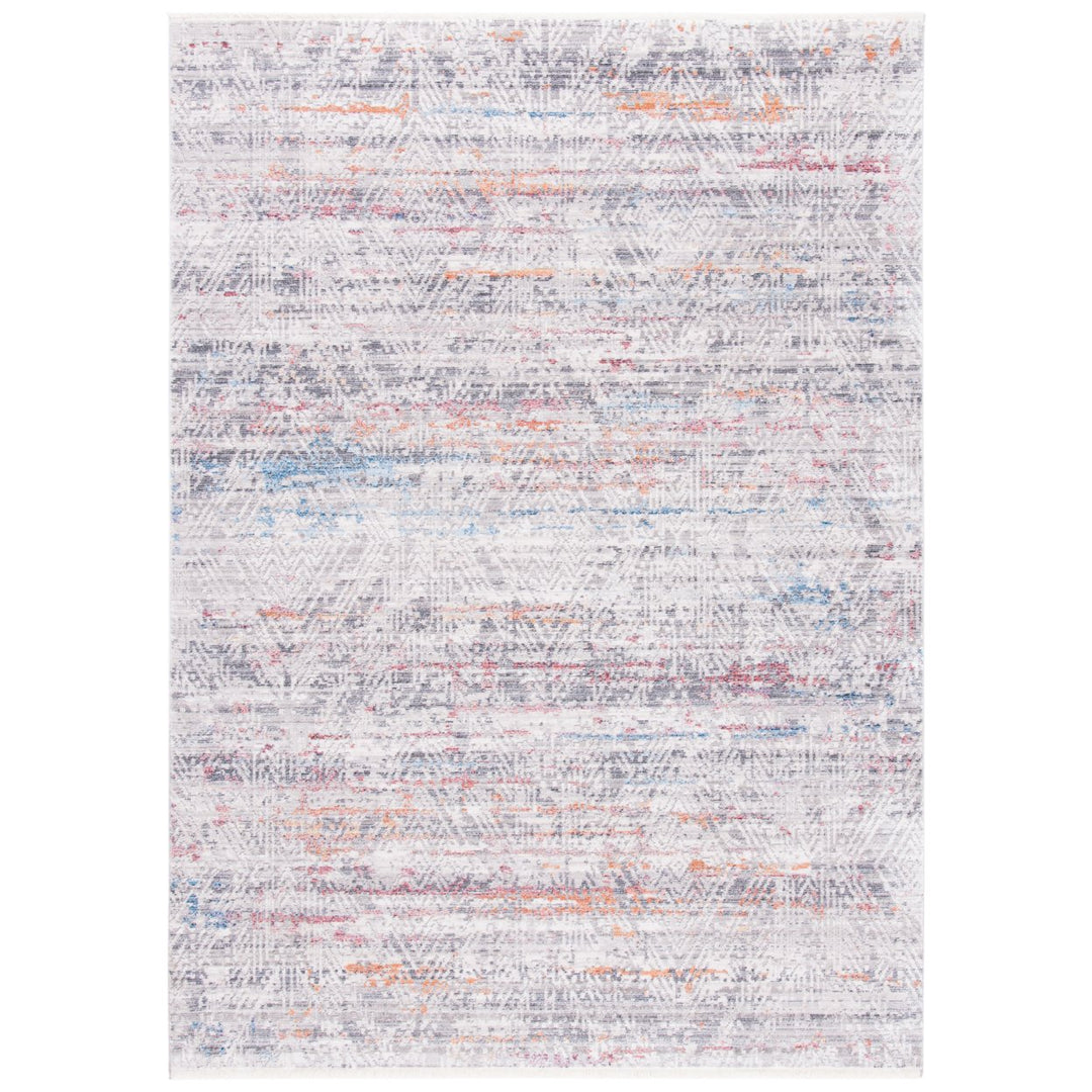 SAFAVIEH Valencia Collection VAL496P Grey / Orange Rug Image 1