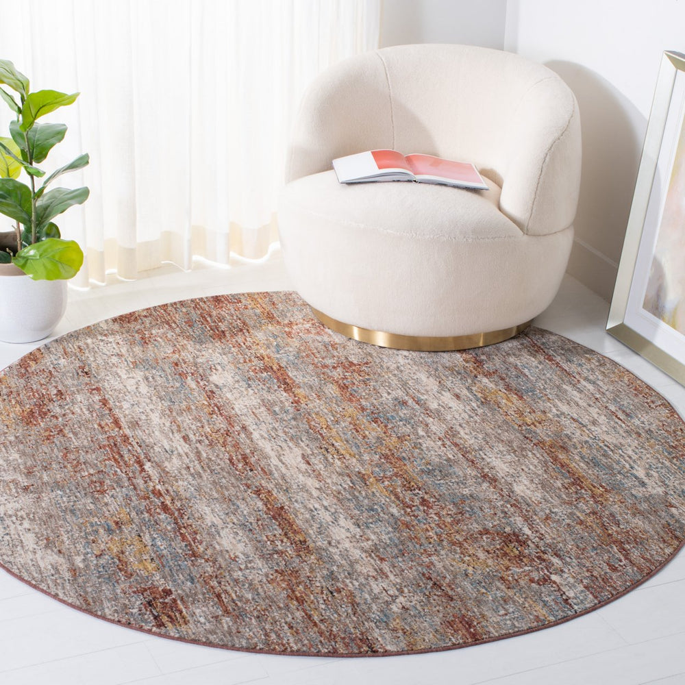 SAFAVIEH Valencia Collection VAL514P Beige / Rust Rug Image 2