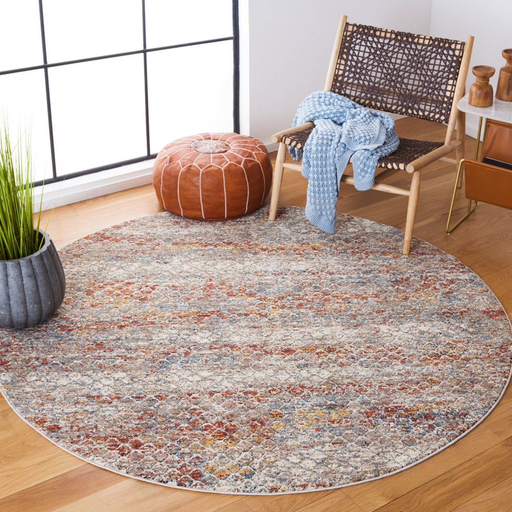 SAFAVIEH Valencia Collection VAL517P Beige / Rust Rug Image 2