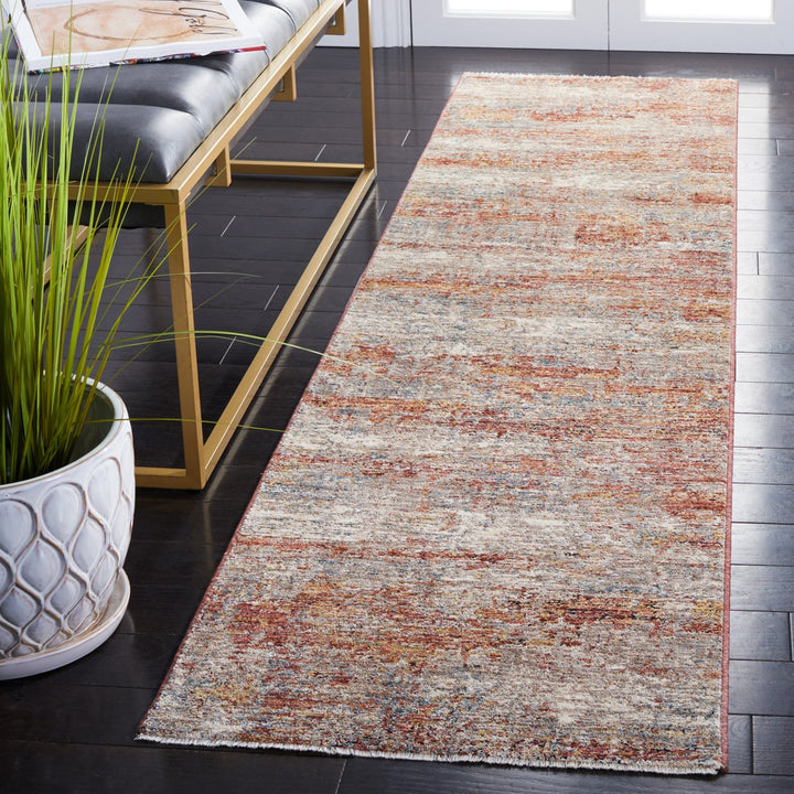 SAFAVIEH Valencia Collection VAL514P Beige / Rust Rug Image 3