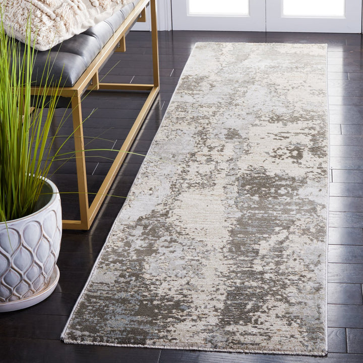 SAFAVIEH Valencia Collection VAL534W Light Sage/Grey Rug Image 3