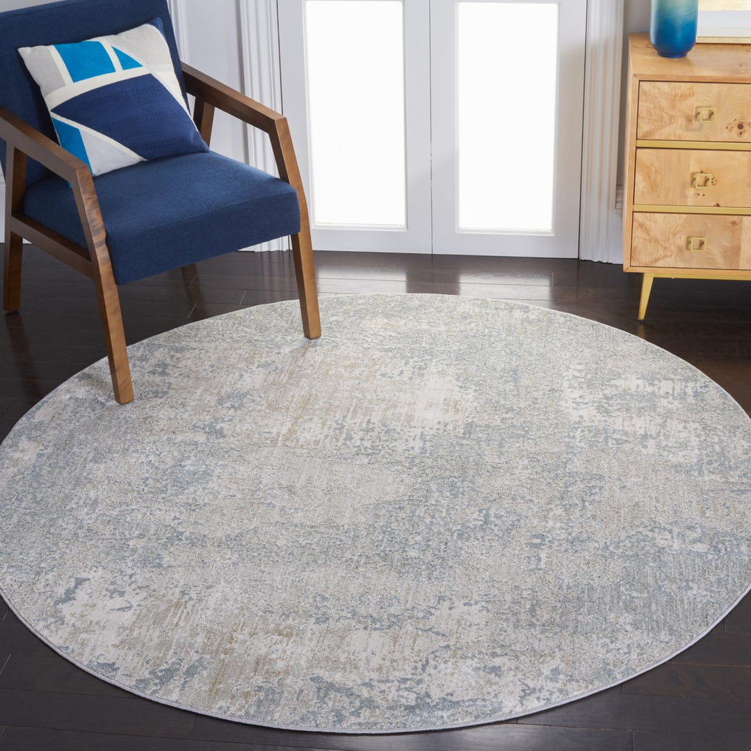 SAFAVIEH Valencia Collection VAL549G Light Grey/Blue Rug Image 2