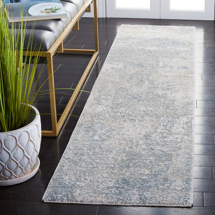 SAFAVIEH Valencia Collection VAL549G Light Grey/Blue Rug Image 3