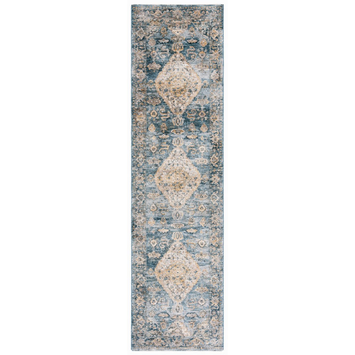 SAFAVIEH Valencia Collection VAL564M Blue / Gold Rug Image 5