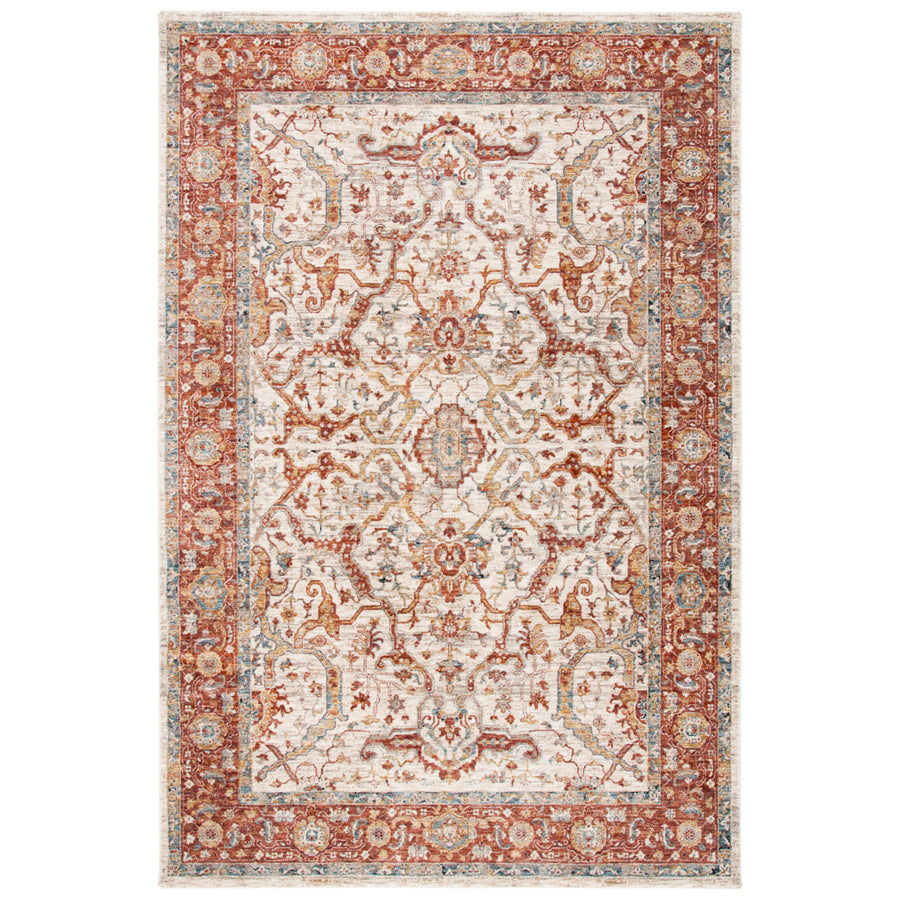 SAFAVIEH Valencia Collection VAL566B Ivory / Rust Rug Image 1